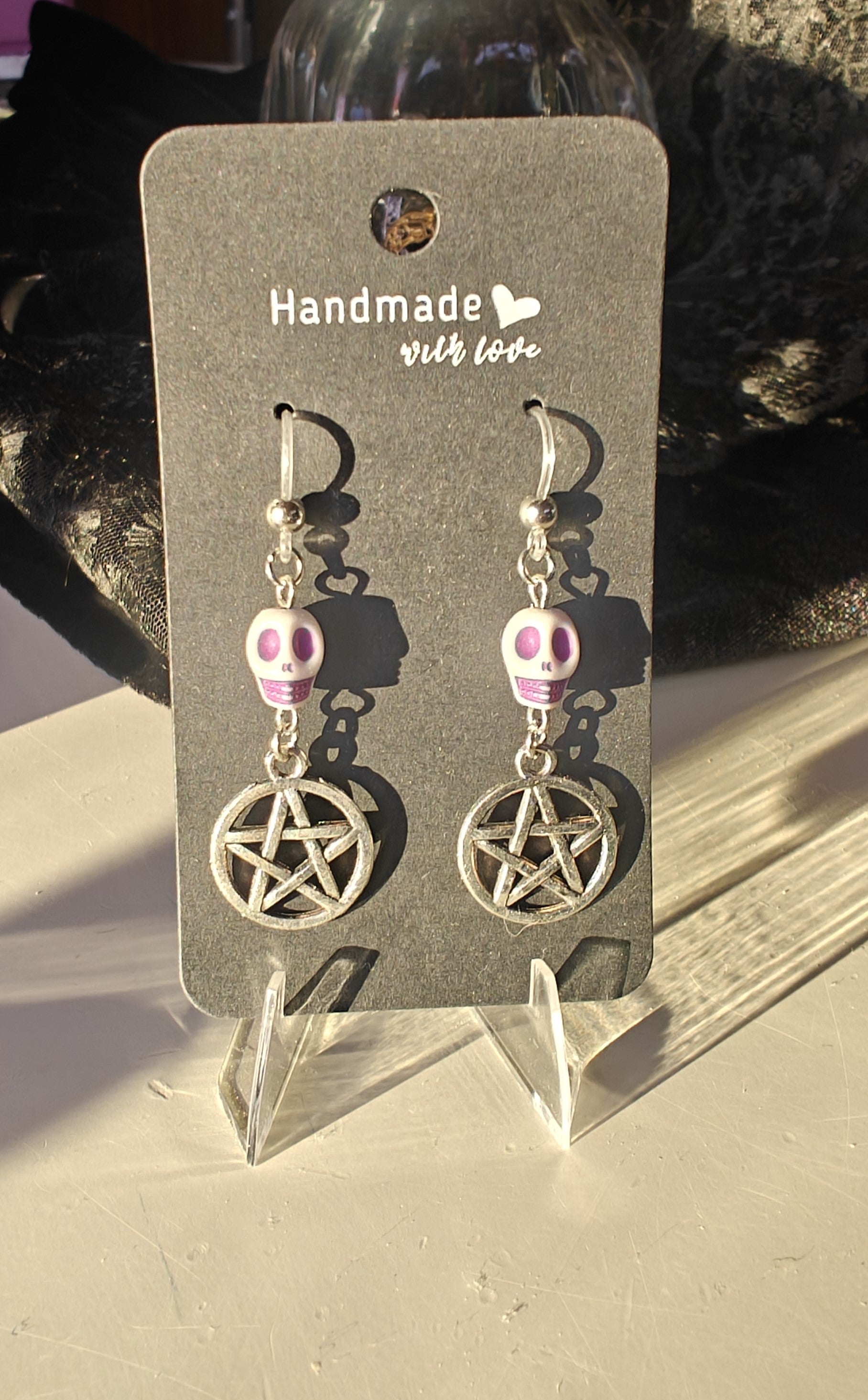 Pääkallo & Pentagrammi - Korvakorut