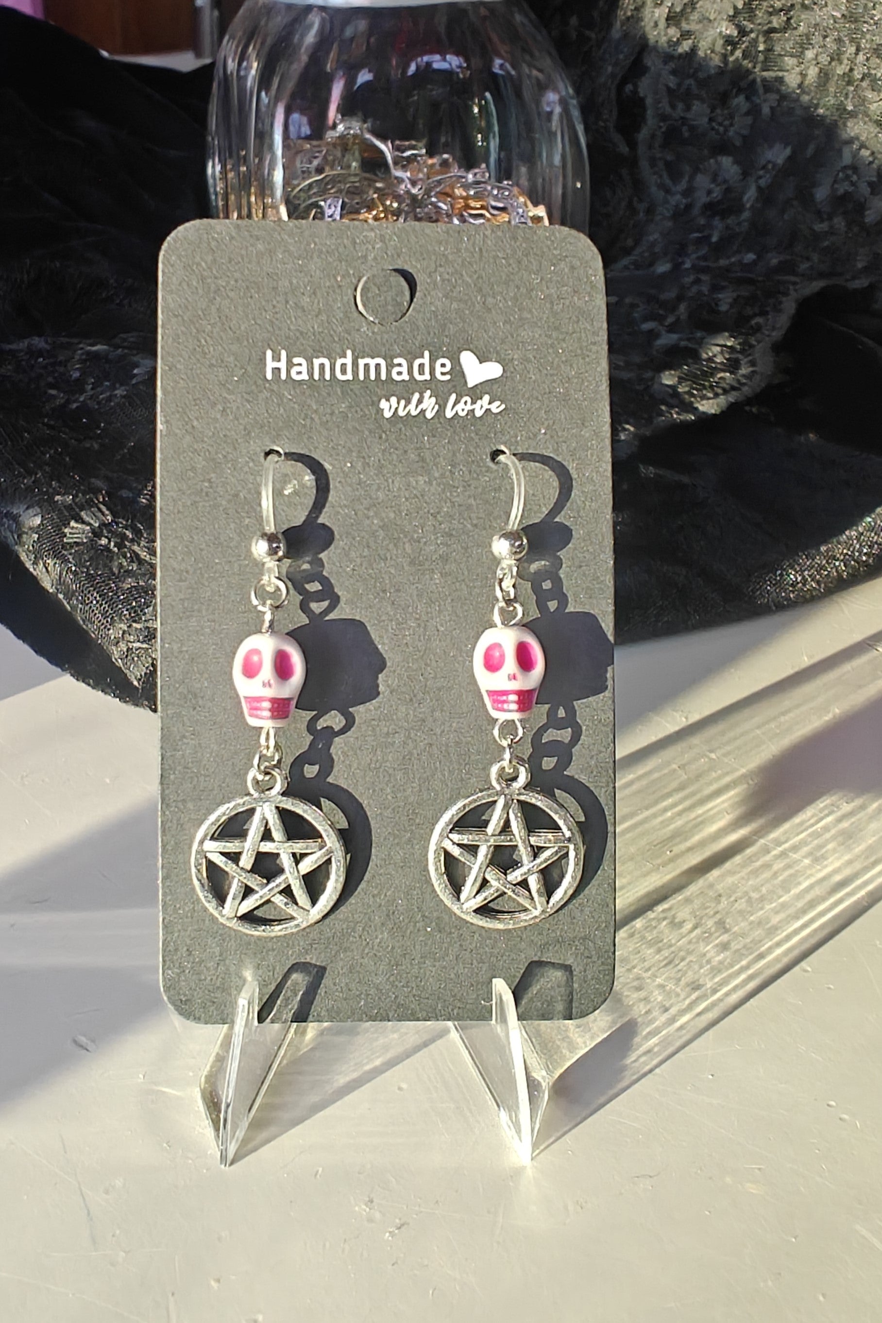 Pääkallo & Pentagrammi - Korvakorut