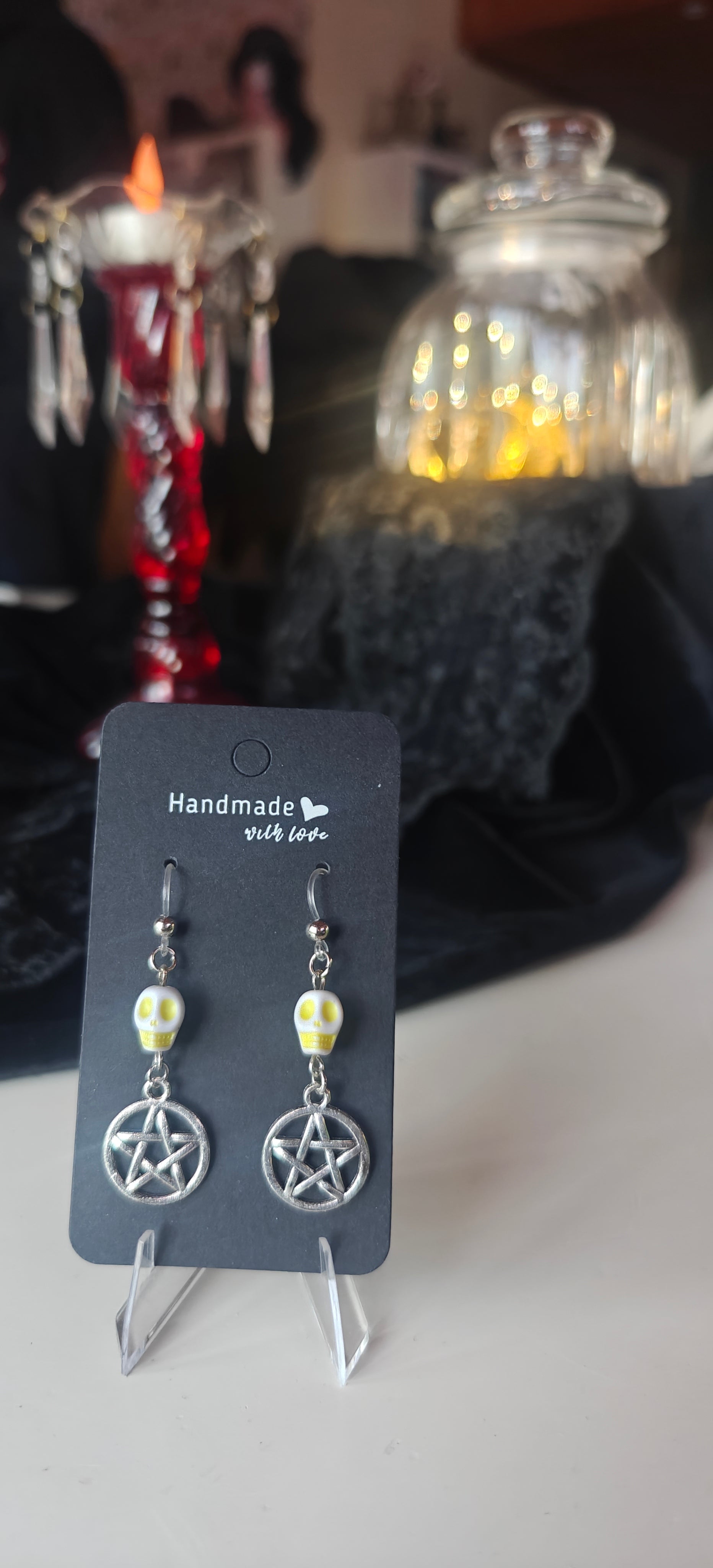 Pääkallo & Pentagrammi - Korvakorut