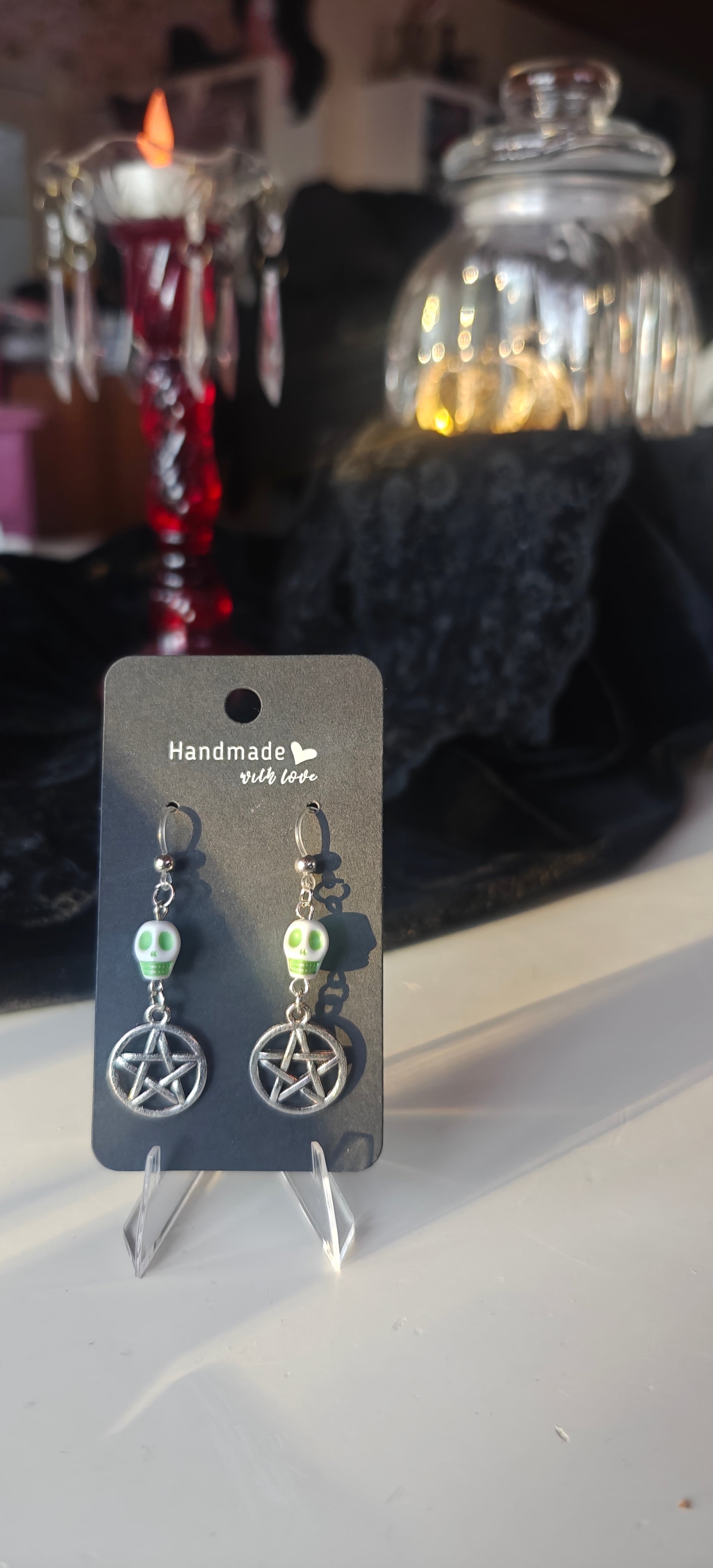 Pääkallo & Pentagrammi - Korvakorut